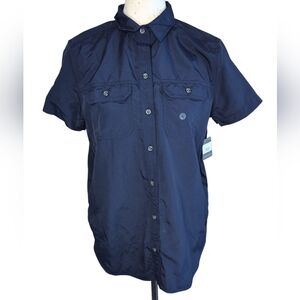 Eddie Bauer Women's Short Sleeve Mountain Ripstop Shirt - Medium   NWT